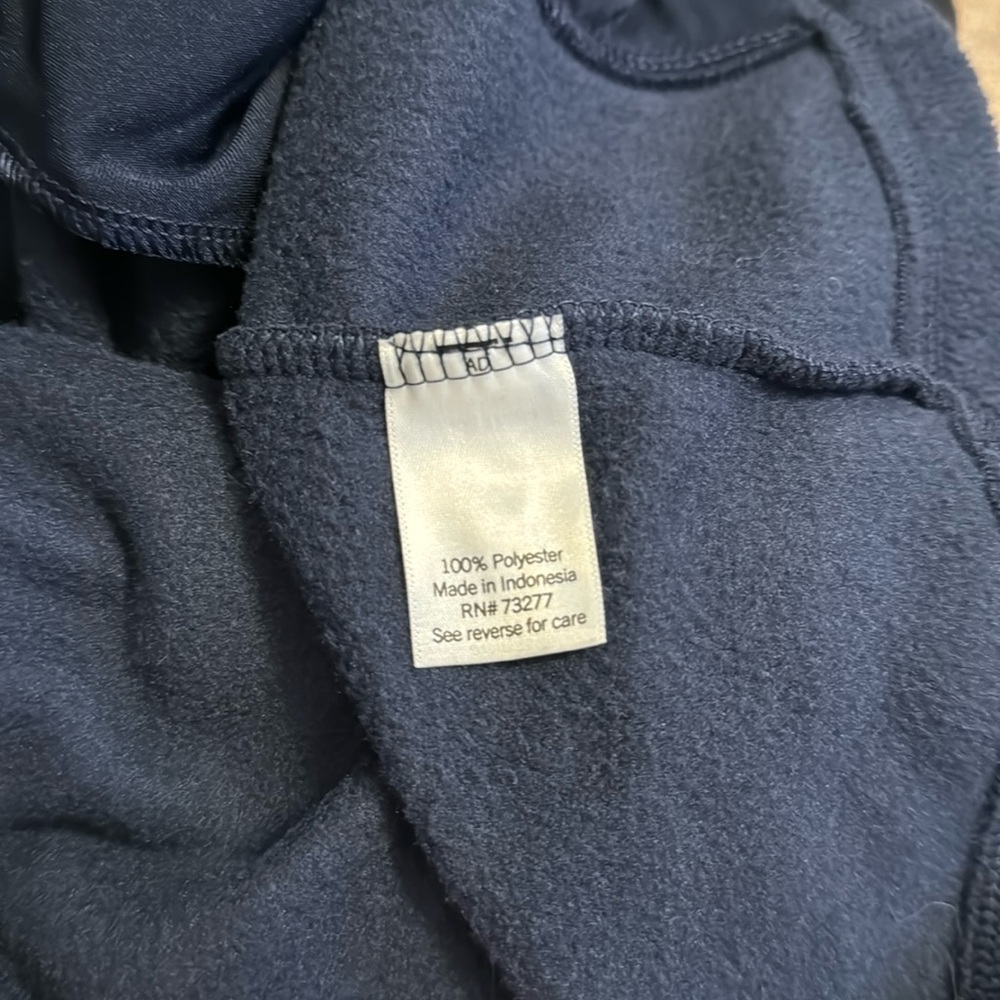 Croft & Barrow Fleece long sleeve 1/4 zip navy sweatshirt - Picture 7 of 7